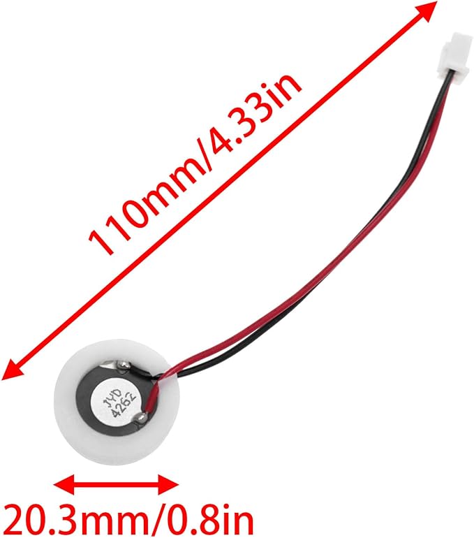 Diffuser Replacement Parts Ultrasonic Sprayer Ceramic Disk 16mm Atomizing Transducer Ceramic Disk with Wire Aromatherapy Machine 2PCS