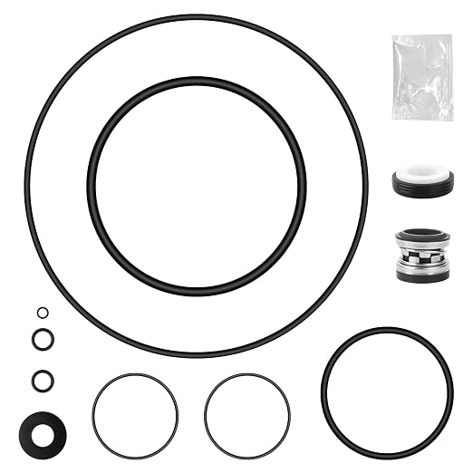 O-Ring Rebuild Repair Kit, for Jandy,Zodiac,FloPro&VS FloPro,FHPF, FHPM Pool Pump Seal Gasket,Valve Kit,Diffuser/Impeller/Backplate/Tail Piece/P/Union/Drain Plug/Lid (O-Ring) PS-3890 Shaft Seal