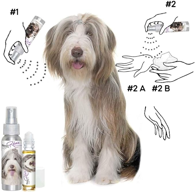 The Blissful Dog Bearded Collie Relax Dog Aromatherapy, 2.67-Ounce Spray