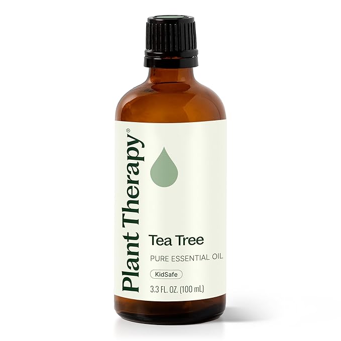 Plant Therapy Tea Tree Essential Oil, 100 mL (3.3 oz), Melaleuca alternifolia, 100% Pure and Undiluted, Natural Aromatherapy for Skin, Hair & Home