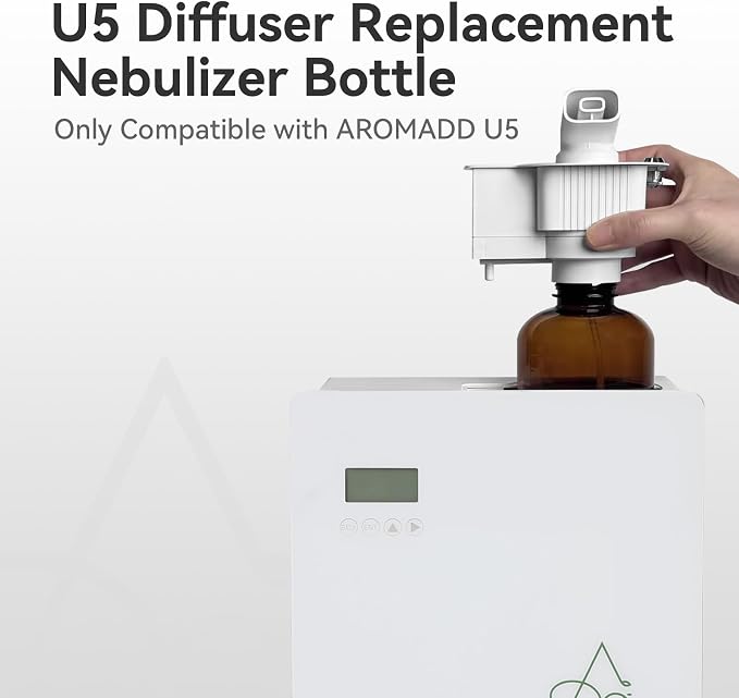 AORMADD Replacement Nozzle Bottle Set, Only Compatible with U5 Diffuser (White)