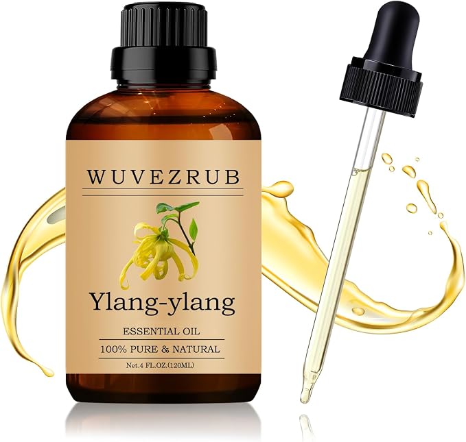 Ylang-Ylang Essential Oil 120ML - 100% Pure and Natural Oils for Aromatherapy Diffuser - 4 Fl Oz/Ylang-Ylang
