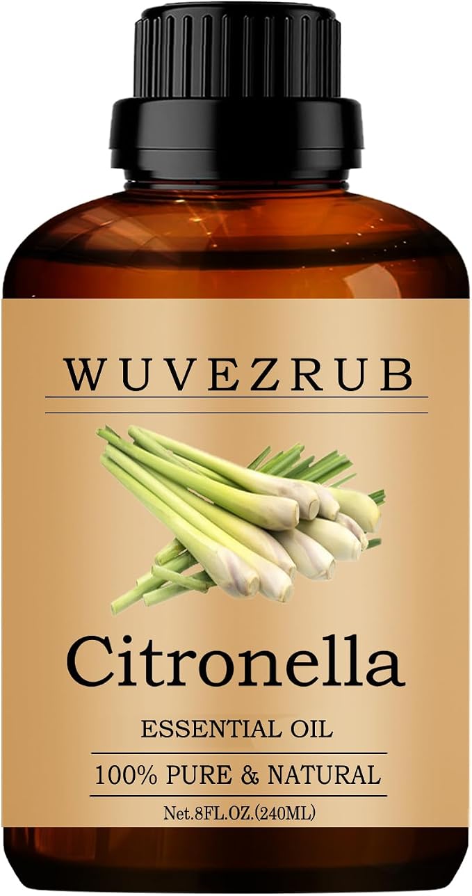 Citronella Essential Oils, 240ML Pure and Natural Essential Oil for Aromatherapy Diffuser - Citronella /8 Fl Oz