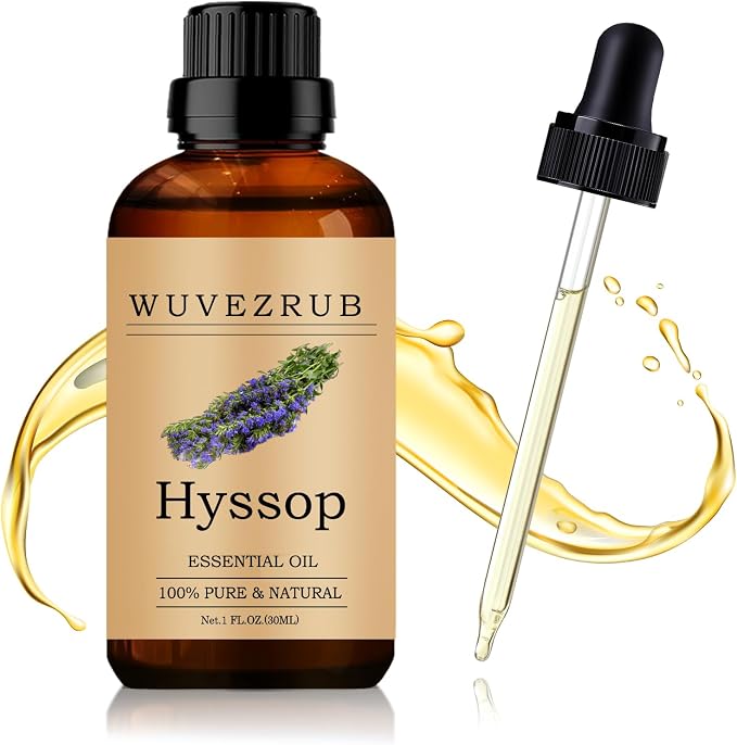 Hyssop Essential Oil 30ML - 100% Pure and Natural Oils for Aromatherapy Diffuser - 1 Fl Oz/Hyssop
