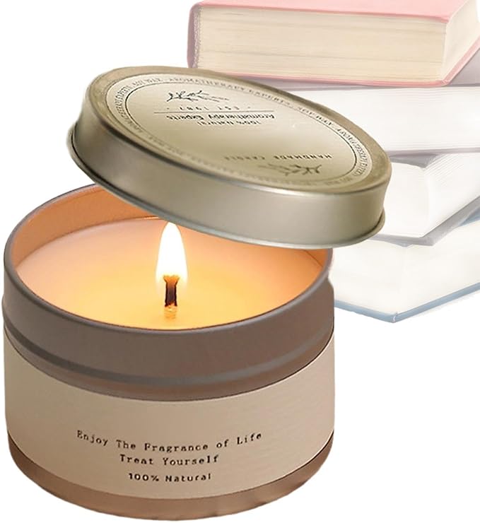 Soy Wax Candle, Aromatherapy Scented Candle, Long Lasting 20 Hour Burning Cotton Wick, Relaxing Home Fragrance for Bedroom Bathroom Office Meditation Hiking Dinner Table Desktop Decor