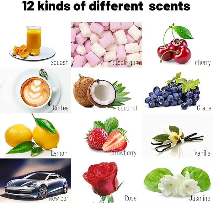 Car Air Freshener: Auto Deodorizer | Long-Lasting Smoke Smell Remover| 12 Different of Scents | Car Scent For Home | 1.5oz |12 pack
