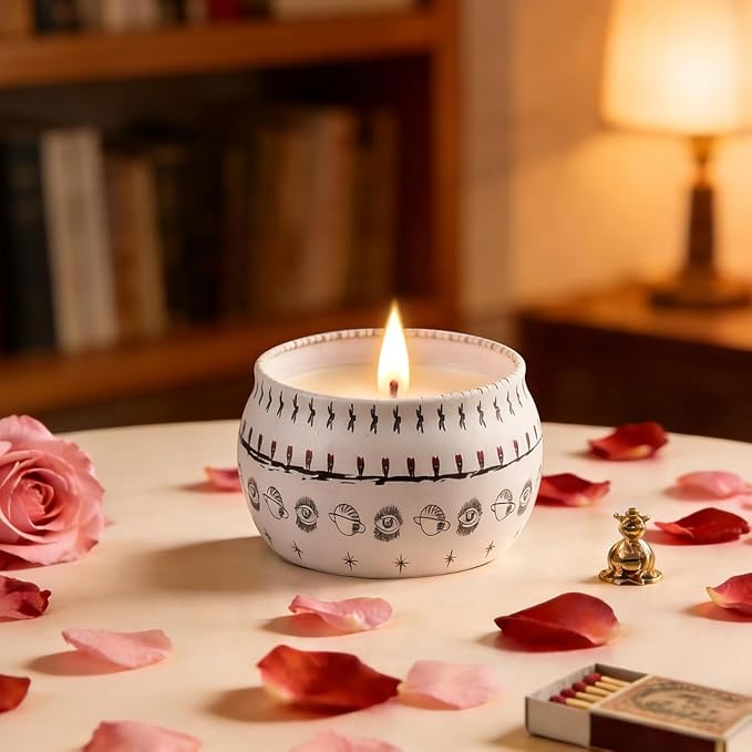 Candle Set for Women Gift, Scented Candles, 6 Pack Large Natural Soy Wax Candles in Tins, Stress Relief Gifts for Women, Aromatherapy Candle, 5.7oz Each, 30-35 Hr Burn, Ideal Gifts for Mom Birthday