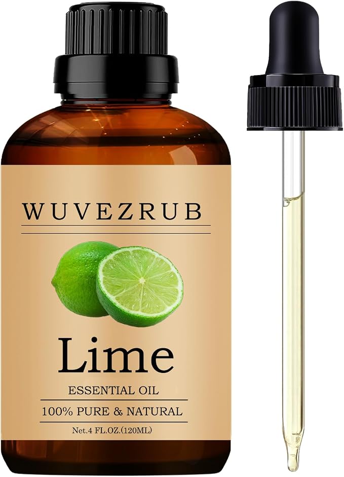 Lime Essential Oils 120ML, Pure Lime Essential Oil for Aromatherapy Diffuser - 4 Fl Oz