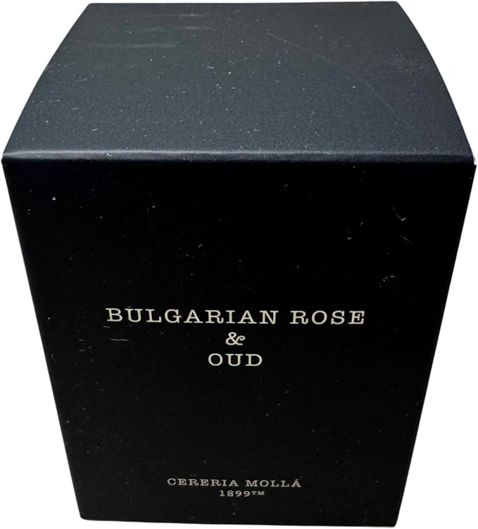 Cereria Molla Scented Candle Travel Size 2.4 oz - Luxury Home Fragrances - Handmade EU (Bulgarian Rose & Oud)
