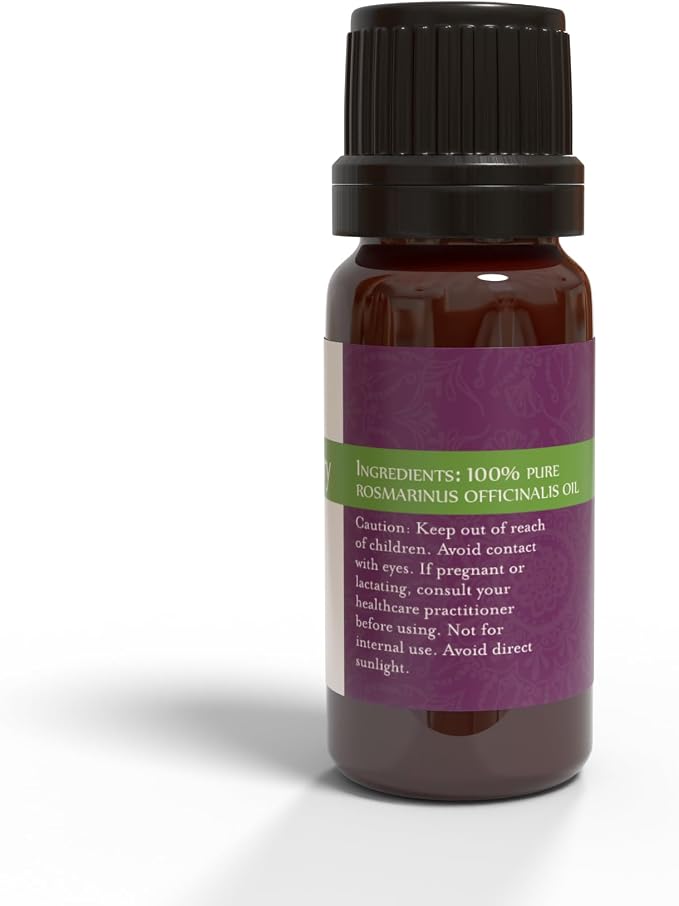 ArOmis Organic Rosemary Essential Oil - 100% Pure Therapeutic Grade - Undiluted, Premium Oil - 150 Micron Filtered, Perfect for Aromatherapy Diffusers (10ml / 0.34 fl oz)