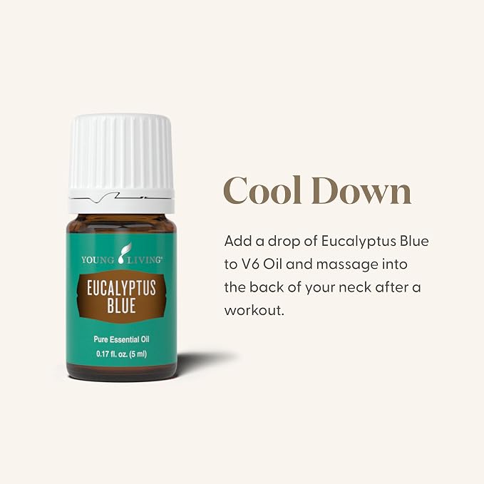 Young Living Eucalyptus Blue Essential Oil | 5 ml | Premium, Invigorating Botanical Extract | Crisp, Refreshing Aroma for Diffusers, Wellness, Comfort, & Soothing Aromatherapy Experience