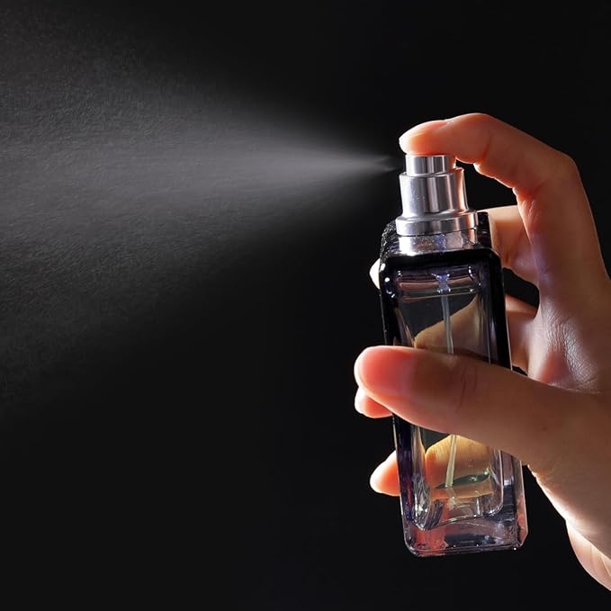 100ml/3.4 Oz Glass Spray Bottle Perfume Atomizer,Empty Refillable Perfume Spray Bottle with 3 Kinds of Dispenser (A3)