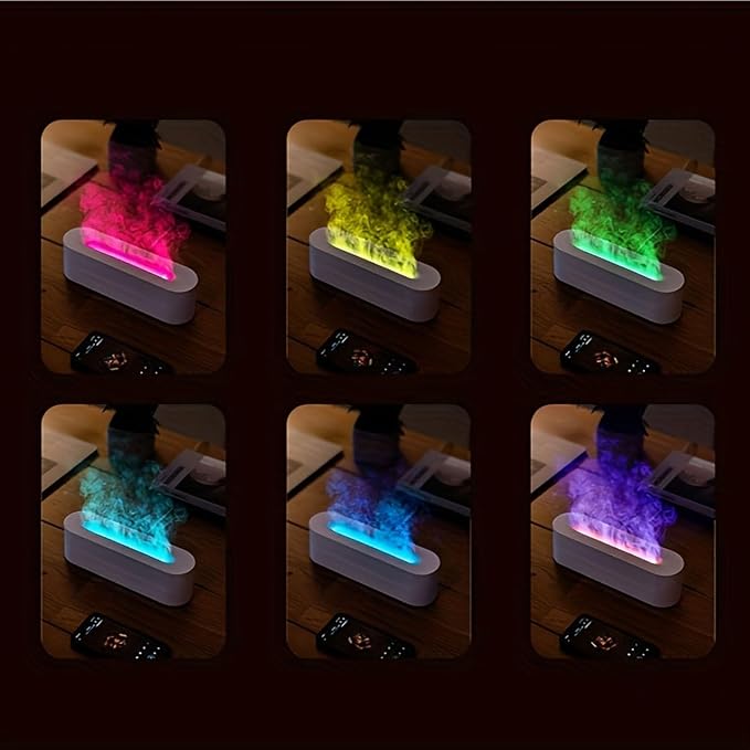 Aromatherapy Essential Oil Diffuser, Timer Off Flame Humidifier, 150ml Capacity, for Yoga, Home, Office, School,White