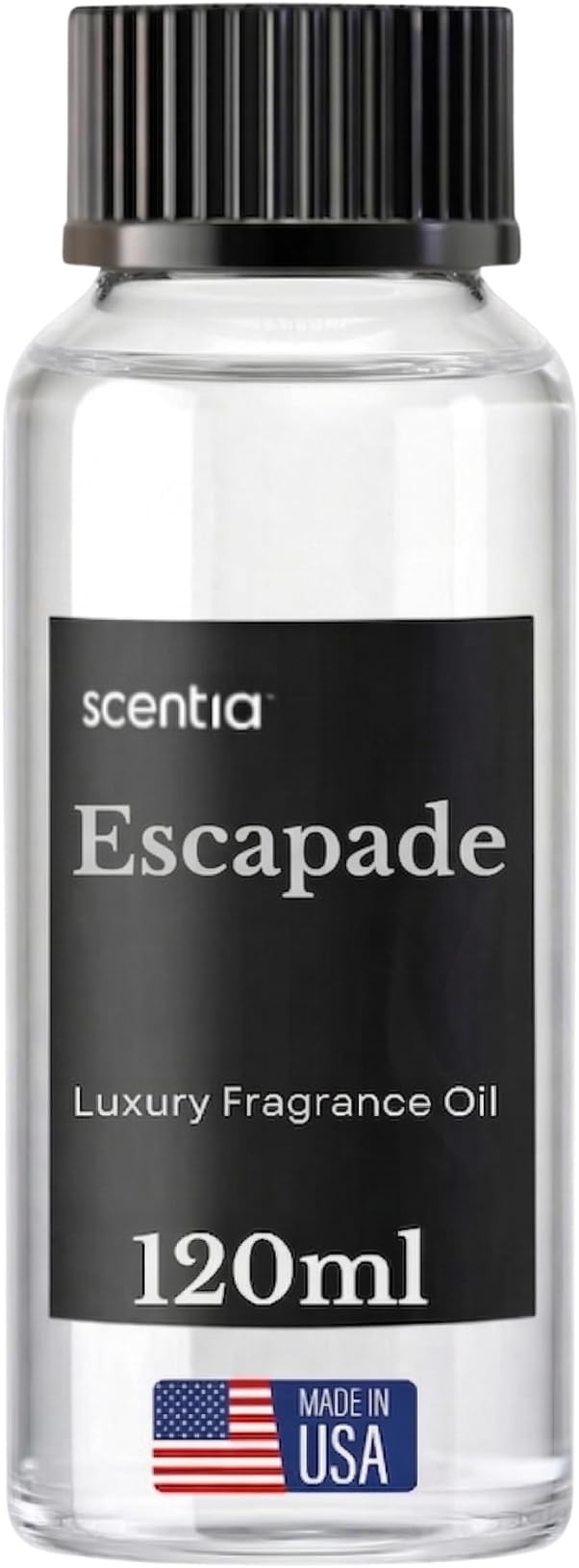 Scentia Escapade Diffuser Oil Refill – Hotel Fragrance Oil Inspired by Ri.tz Carlton – 120 mL – Jasmine, Bergamot & Marine Long-Lasting Scent for Ultrasonic & Waterless Diffusers, Made in USA