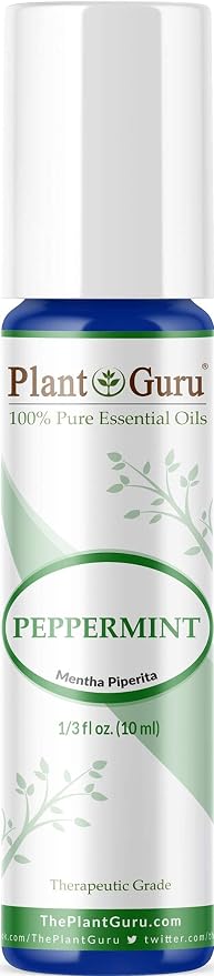 Peppermint Essential Oil Roll On 10 ml 100% Pure Pre-Diluted Therapeutic Grade Aromatherapy, Extract of Mentha Piperita