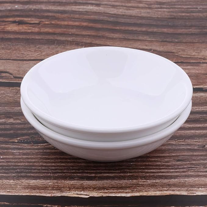 2 Pcs 3.8 Inch Round Replacement Ceramic Dish For Electric Burner Warmer