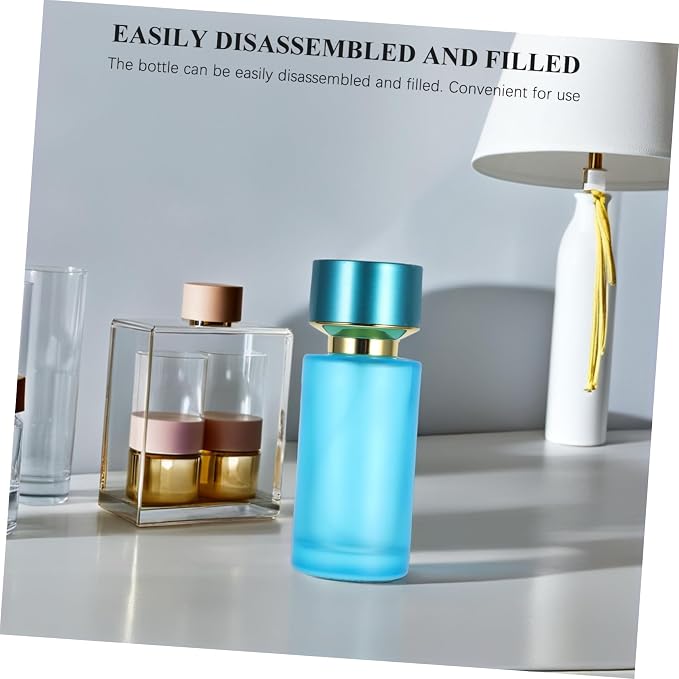 Travel-ready Perfume Refill Bottle 50ml Glass Spray Bottle Reusable for Fragrance Cosmetics Replacement Travel Size Perfume Container