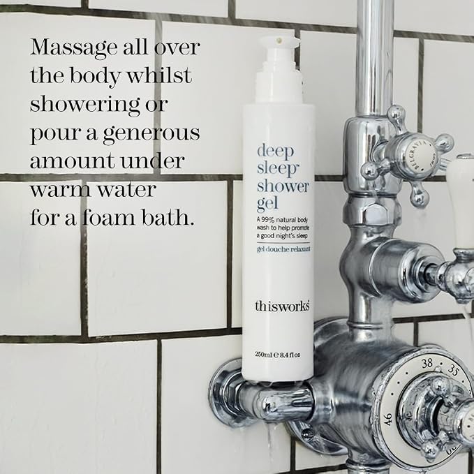 THISWORKS Deep Sleep Bed & Shower Bundle. Pillow Spray & Shower Gel, (2.5 fl oz & 8.4 fl oz)