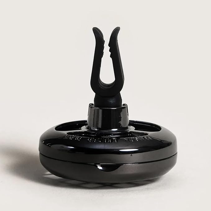 MAISON BERGER Car Diffuser, Resonance Gunmetal, No Refill Included | Refillable Vent Clip Diffuser, Holder Only, Ceramic Refill Sold Separately, Passive Diffusion, Made in France