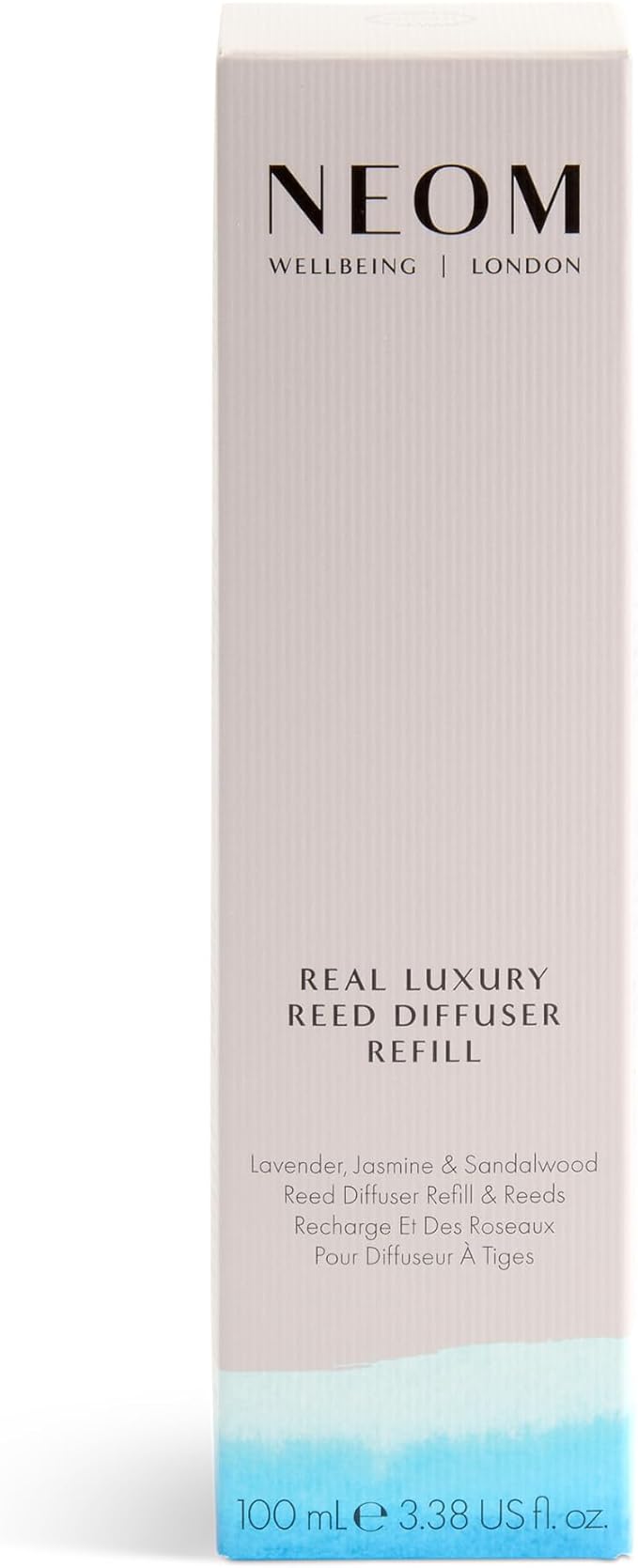 NEOM Real Luxury Reed Diffuser Refill,100ml | Lavender, Jasmine & Sandalwood I 100% Natural Fragrances I Last up to 12 Weeks