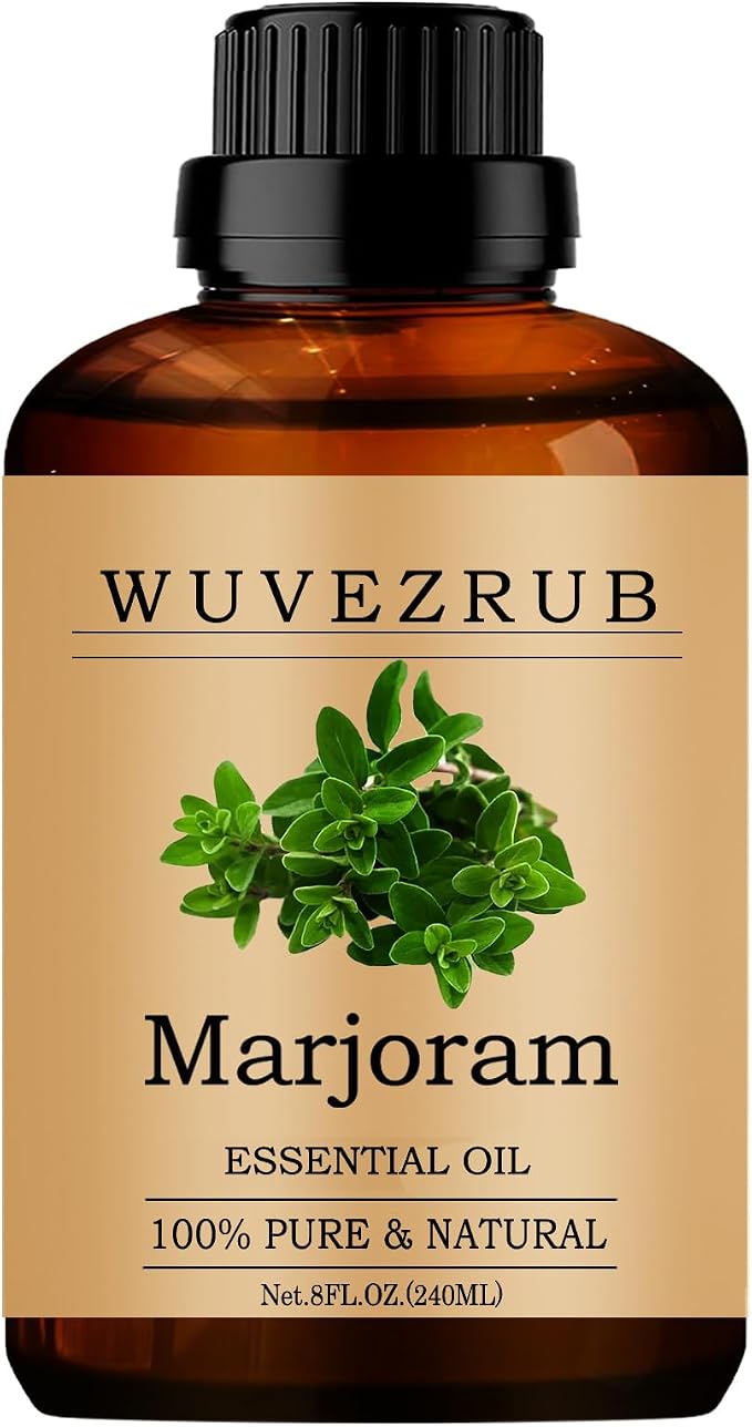 Marjoram Essential Oils, 240ML Pure and Natural Essential Oil for Aromatherapy Diffuser - Marjoram /8 Fl Oz