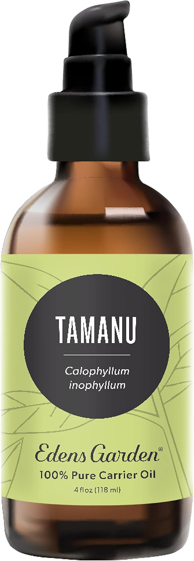 Edens Garden Tamanu Carrier Oil- 100% Pure Premium Cold Pressed & Hexane Free, Natural Moisturizer For Face, Skin, Hair & Nails, Scars & Wrinkles, Men & Women, Diluting Essential Oils 118 ml (4 fl oz)