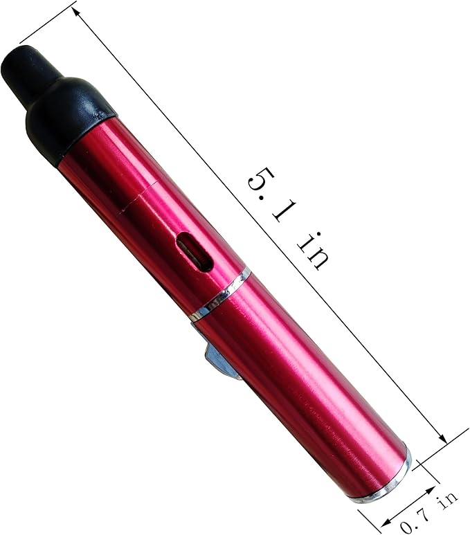 Torch Lighter,Handheld Multifunctional All-in-One Tube Built-in Detachable Windproof Lighter,Outdoor,Indoor,Camping,Candle,Birthday,Red