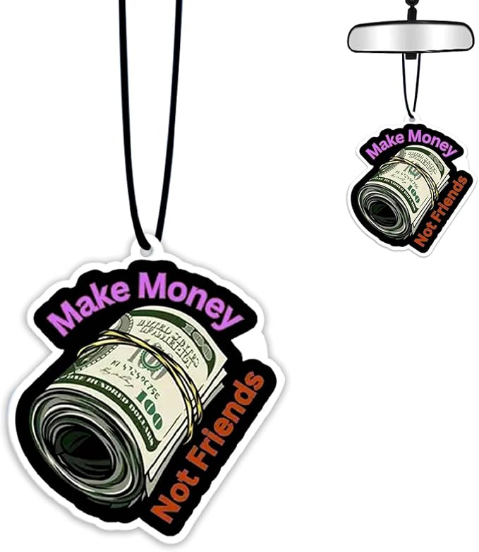1PCS Car Air Fresheners,Money Hanging Car Air Fresheners,Car for Cute Mirror Freshener Mirror Scented Hanging Automobile Accessories Decor Interior Home for MoM Women Men Friends