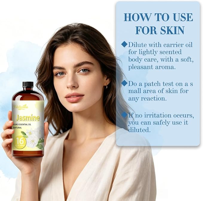 Fidelissima Natural Essential Oil Set,5 Scents Gift Kit–Magnolia,Bergamot,Rose,Jasmine,Peach,Fragrance Oil for Diffuser,Candle Soap Making,Personal Care with Glass Dropper