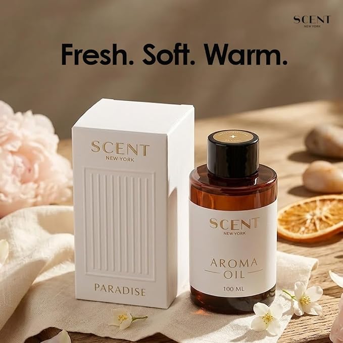 Scent New York Aroma Paradise Reed Diffuser Refill, Aromatherapy, Room, Bedroom & Office | Fragrance Oil Diffuser Refill | Luxury Hotel-Inspired Scent, 3.38 fl oz (100 ml)