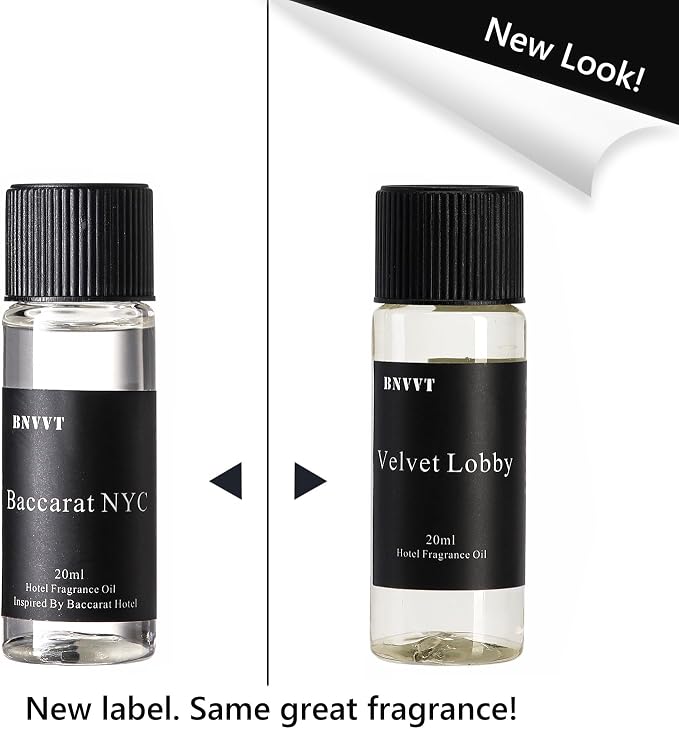 Hotel Diffuser Oil Fragrance Oil Set (6 x 20ml) – Luxury Aroma Oils for Diffuser, Inspired by Iconic 5-Star Hotels – Premium Scented Oil Gift Set for Home & Office