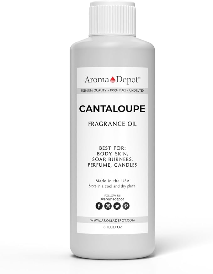 Aroma Depot Cantaloupe 8 oz Fragrance Oil I Perfume I Skin Oil I Scented Oil. DIY Projects Such as Candles, Bath Bombs, Body Butters, Creams & Lotions. Few Drops in The Diffuser, Burners, or Warmers.