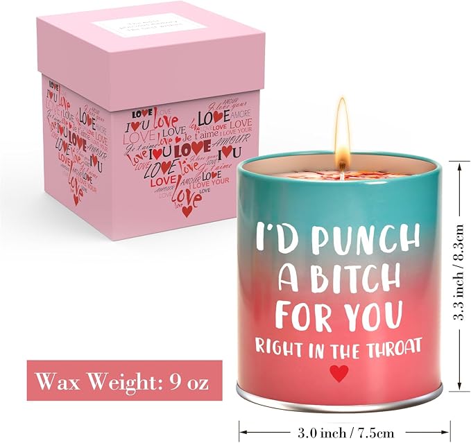 Hocis Scented Candle Gifts for Mom, Women, Sisters, Girlfriend, Christmas, Birthday, Valentine's Day, Funny Gifts, Modern Floral Gardenia Scent