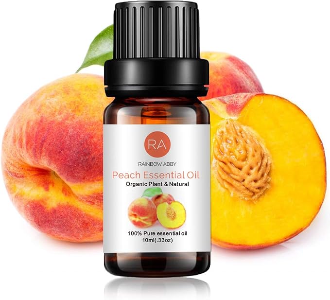 Peach Essential Oil 100% Pure Oganic Plant Natrual Flower Essential Oil for Diffuser Message Skin Care - 10ML