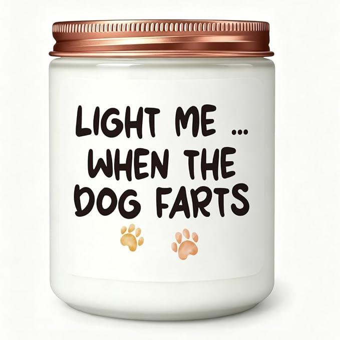 Funny Dog Mom Dog Lovers Mothers Day Christmas Birthday Gifts for Girlfriend Sister Bestie Best Friend Her Wife Easter Stocking Stuffers for Women Novelty Lavender Scented Soy Candle Gift