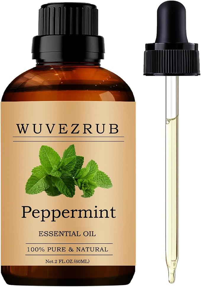 Peppermint Essential Oils, 60ML Pure and Natural Essential Oil for Aromatherapy Diffuser - Peppermint /2 Fl Oz