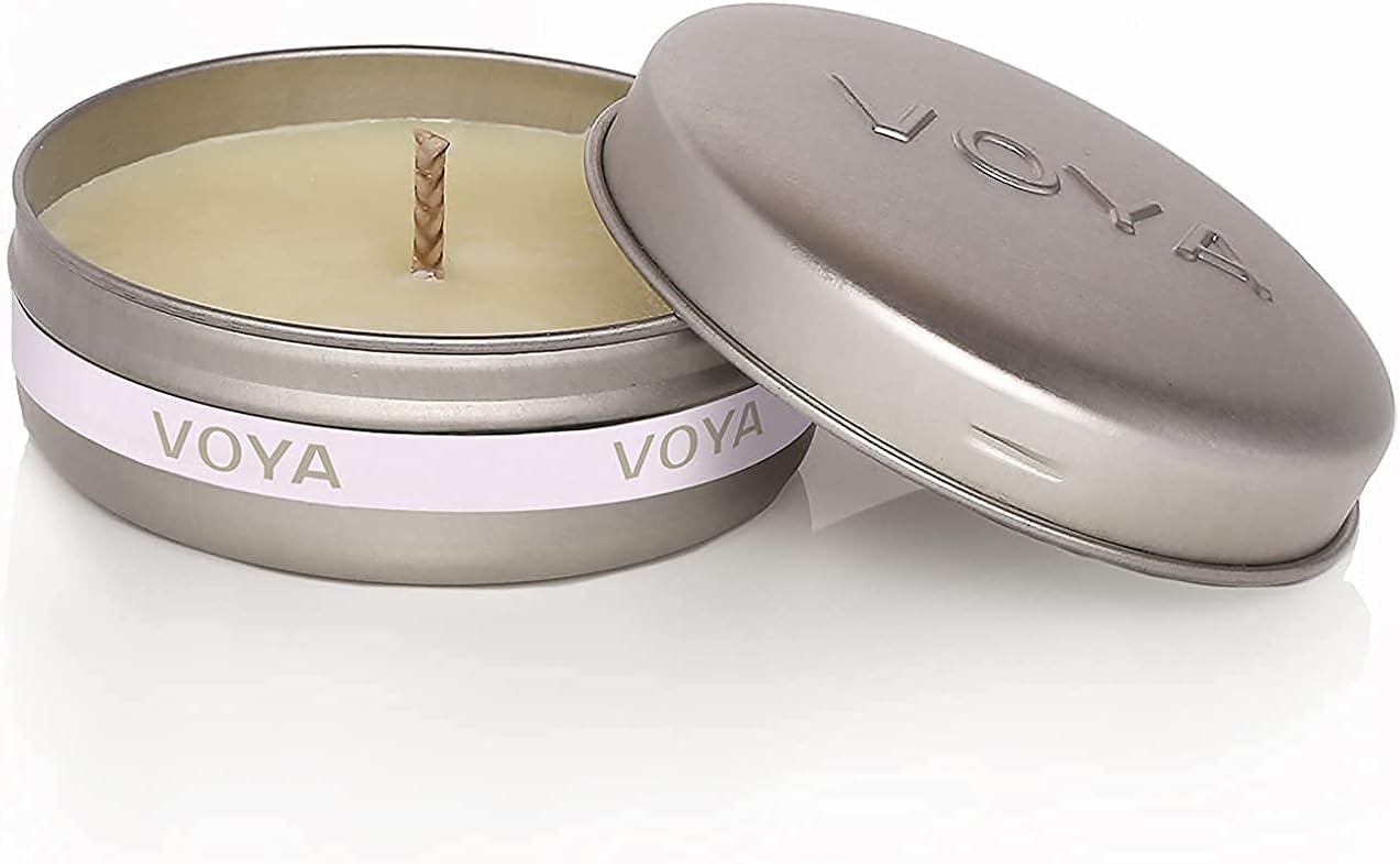 VOYA Lavender, Rose & Camomile Mini Scented Candle, 5cl