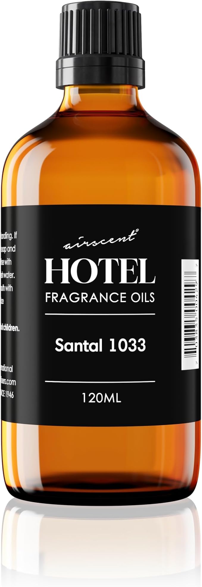 AirScent Santal Diffuser Oil No. 1033 - Santal-33 Inspired Perfume Dupe - Cardomom Sandalwood Iris - Premium Fragrance Oil for Ultrasonic and Waterless Diffusers and Crafting - 120 mL, 4 fl oz