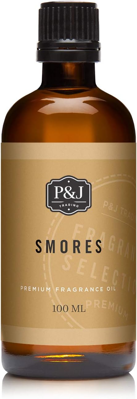 P&J Fragrance Oil - Smores Oil 100ml - Candle Scents, Soap Making, Diffuser Oil, Essential Oil