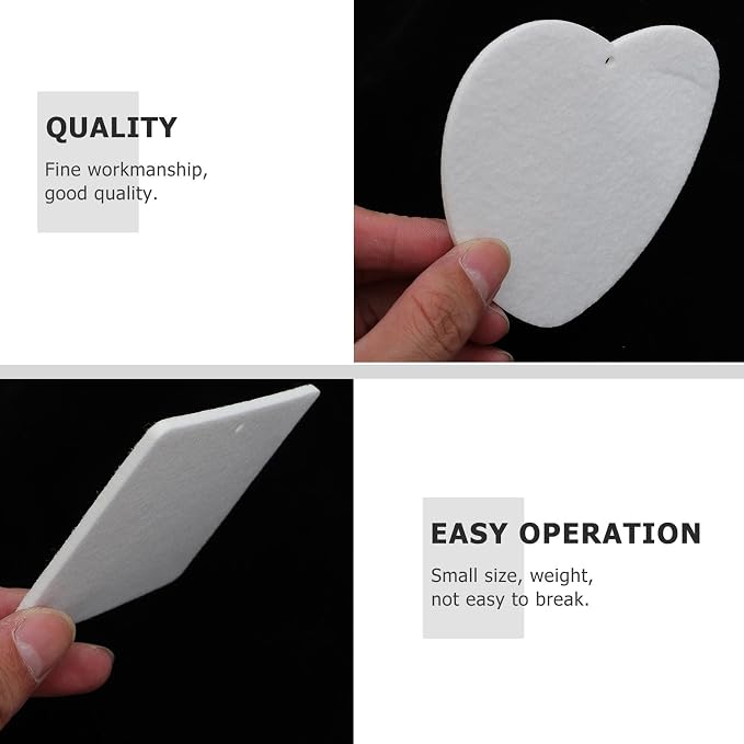 Car Diffuser Pads 61pcs Felt Aromatherapy Replacement Pads Small and Portable Pleasant and Charming Fragrance for DIY Car Air Fresheners