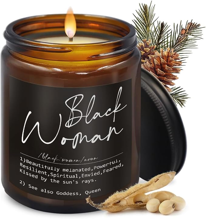 Black Women Definition African American Gifts for Black Women, Gifts for Black Women Black Girls, African American Women Gift, Cedar Scented Candles,8 oz
