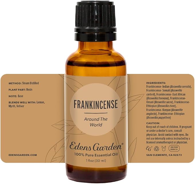 Edens Garden Frankincense Around The World Essential Oil- 100% Pure Premium Grade, Undiluted, Natural, Therapeutic, Aromatherapy, The Best for Diffuser, Skin, Face, Hair 30 ml (1 fl oz)