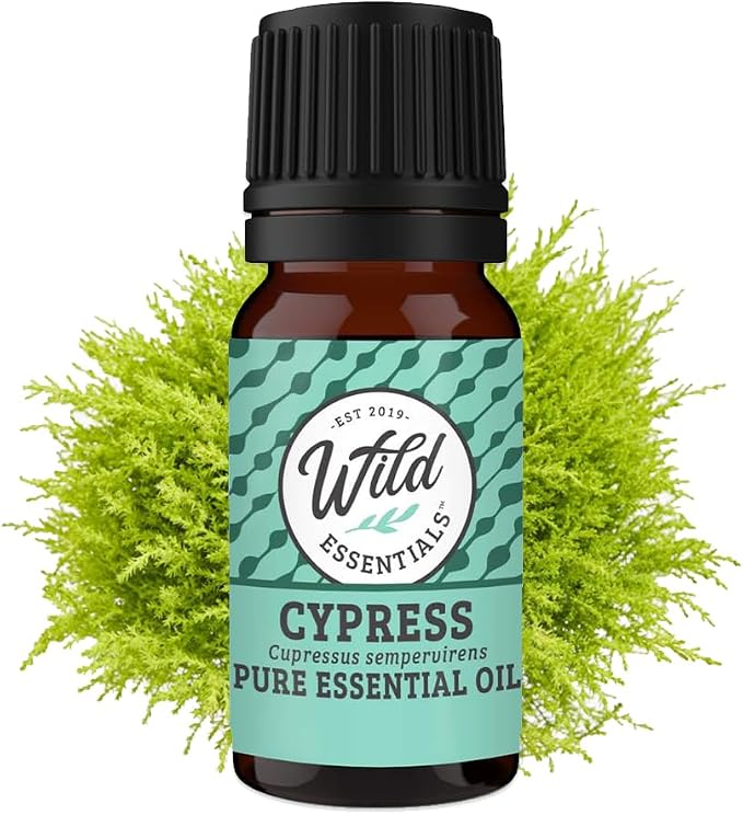 Wild Essentials Cypress 100% Pure Essential Oil - 10ml, Therapeutic Grade