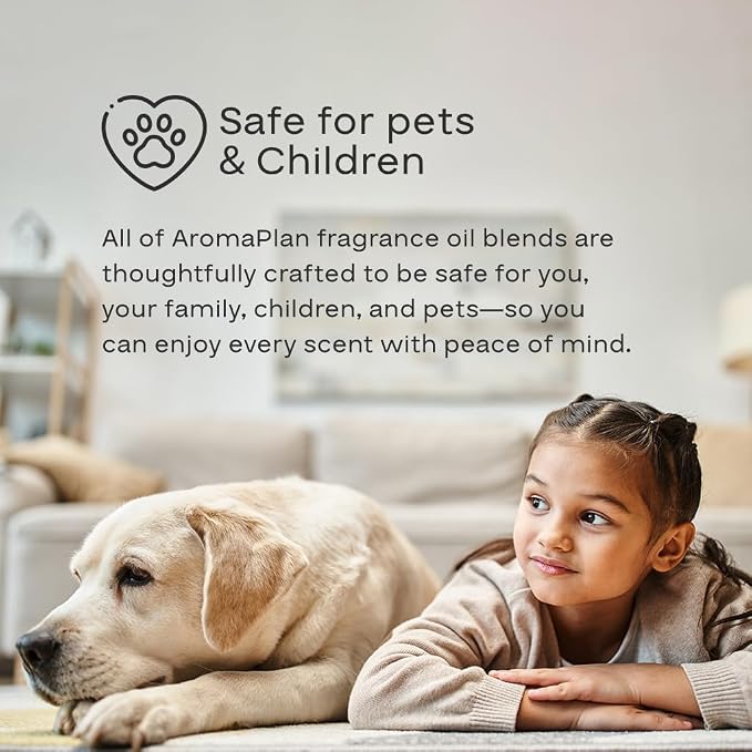 AromaPlan Fragrance Oil Vanilla Crème 5 Fl Oz (148ml) Winter Collection | Luxury Hotel Scent Diffuser Oil | Hotel, Home & Spa | Non-Toxic, Made in USA - Bigger Bottle, Bolder Aroma & Longer Lasting