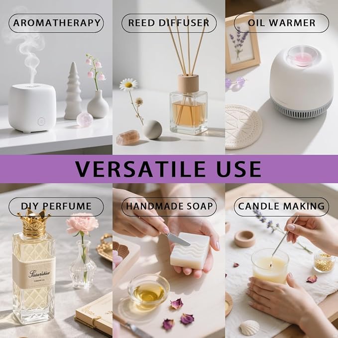 Lilac Essential Oil, Lilac Oil 16 Fl Oz 480 ML for Diffuser Humidifier Yoga Cleaning DIY Candle Soap Making Perfume Gift Essential Oils