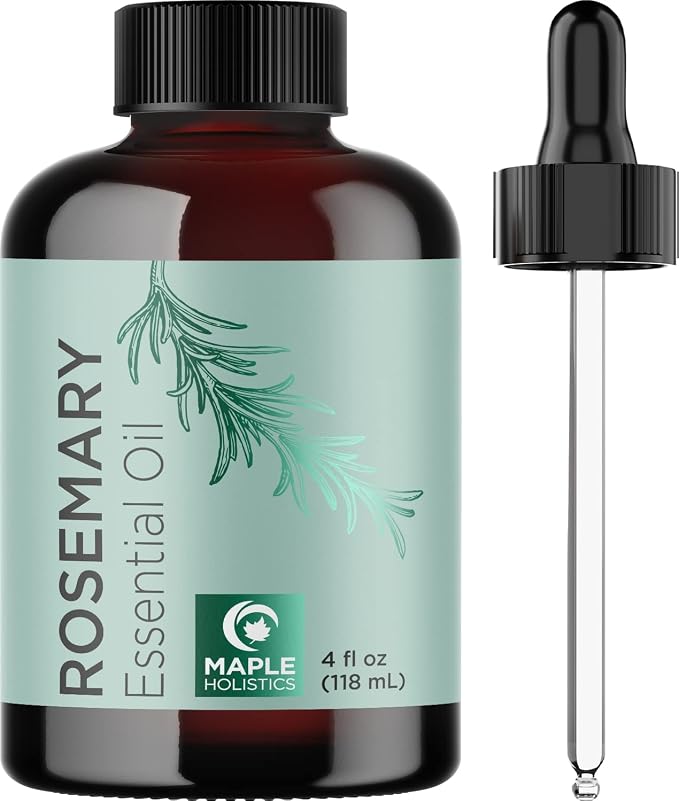 Premium Hair Oils for Hair Growth - Pure Peppermint and Rosemary Oil for Hair Growth - Hair Treatment Oils Set with Rosemary Essential Oil and Peppermint Essential Oil 4 Fl Oz Each