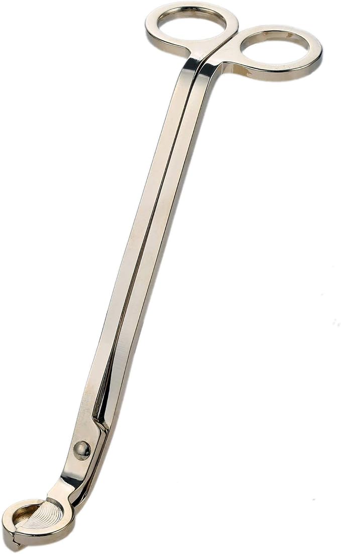 MUXSAM Candle Wick Trimmer, Wick Cutter, Steel Candle Scissor, Wick Clipper, Candle Shear Candle Care Tool for Scented Candle Lovers Gifts, Safely Remove Cut Wick Reduce Soot, Gold