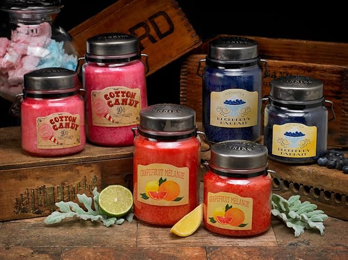 McCall’s Candles | Leather & Scotch | 26 oz Classic Jar Candle | USA-Poured | Rustic Jar with Carrying Handles | Leather & Scotch Fragrance