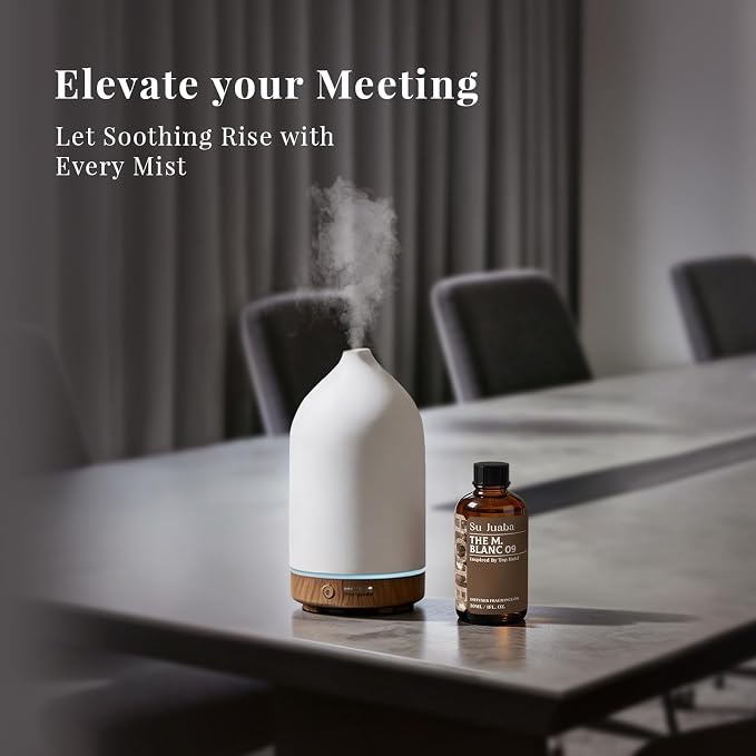 SU JUABA Blanc 09 Diffuser Oil - Inspired by 5 Star Hotel Scent - Magnolia Melon, Luxury Home Fragrance for Aromatherapy, Essential Oils Difffuser, Spray Making, 1Fl Oz