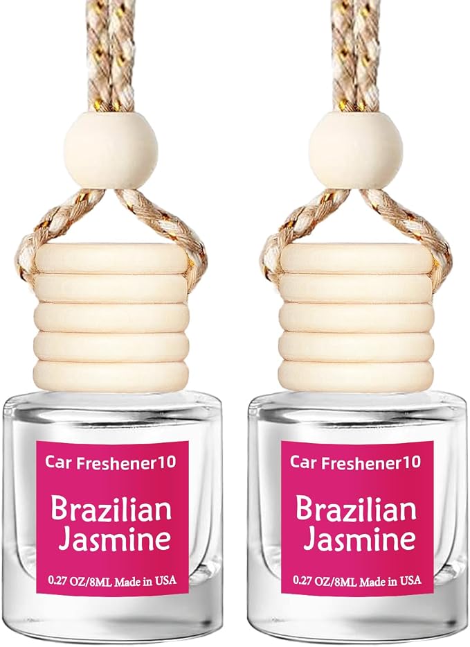 Hanging Car Air Freshener, Long Lasting Scent, Cute Air Fresheners for Women, 2 Pack Non-Toxic Essential Oil Diffuser, Made in USA